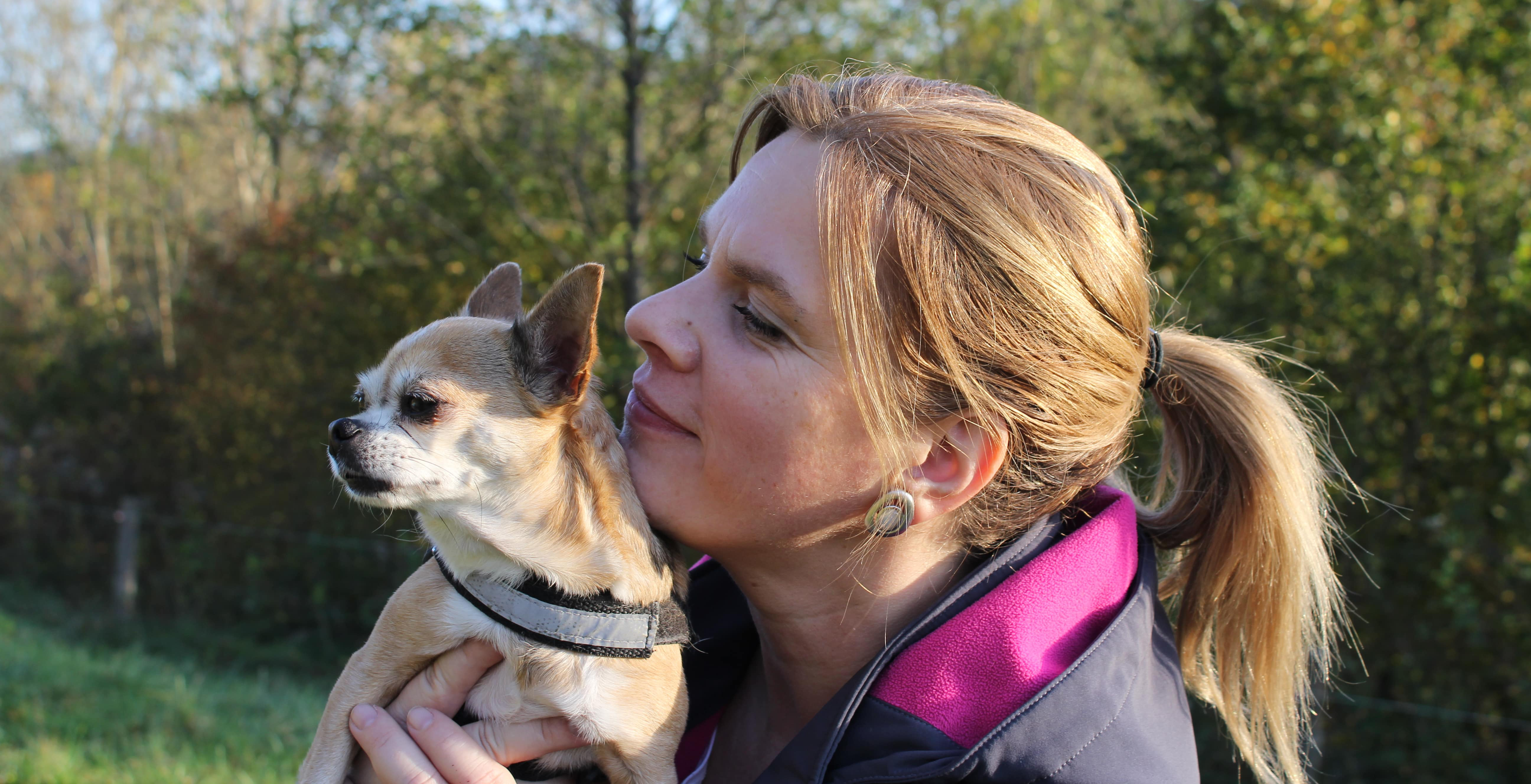 Helga Gruber and Dog